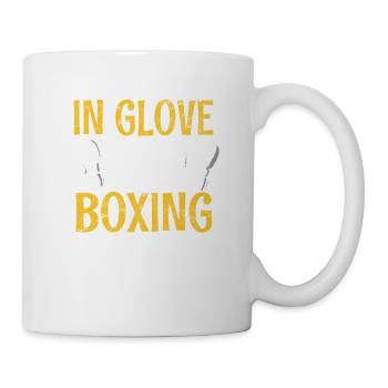 In Glove With Boxing Funny Boxing Lover Coach Woma - Mug - white - Right