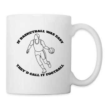 Basketball Basketballliebhaber Basketballer Team - Tasse - Weiß - Rechts