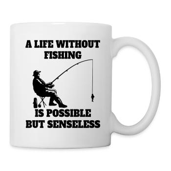 Pêche Pêcheur Pêche Pêche Hameçons de pêche - Mug blanc - blanc - Droite