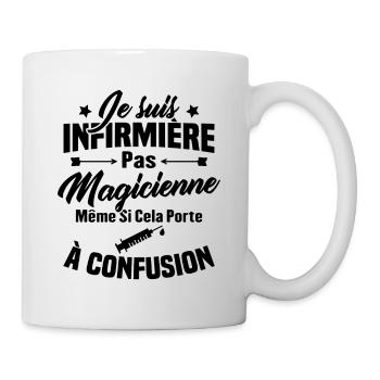 Humour Cadeau Je suis infirmière pas magicienne - Mug blanc - blanc - Droite