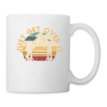 Il suffit de s’en remettre en faisant du saut d’obstacles - Mug blanc - blanc - Droite