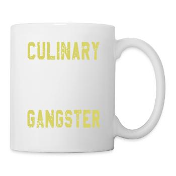 Vintage Culinary Gangster Cool Cooking T-Shirt - Mug blanc - blanc - Droite