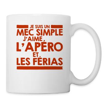 Férias Féria Bayonne Dax Mont Marsan Arles Béziers - Mug blanc - blanc - Droite