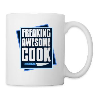 Freaking Awesome Cook Cool Drôle T-Shirt Cadeau - Mug blanc - blanc - Droite