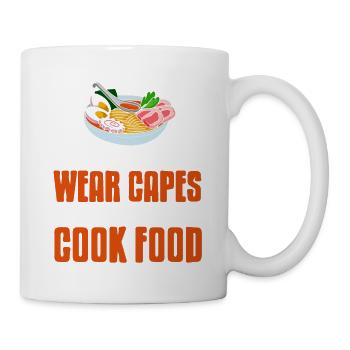 Tous les super-héros ne portent pas de capes certains cuisinent de la nourriture - Mug blanc - blanc - Droite