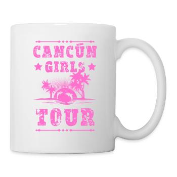 Tournée des filles de Cancun - Mug blanc - blanc - Droite