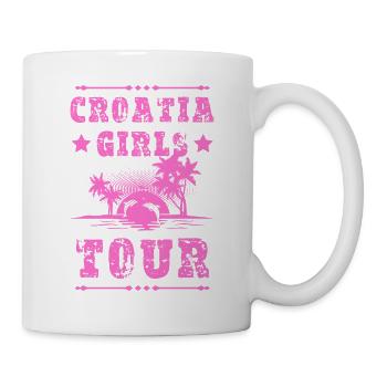 Tournée des filles en Croatie - Mug blanc - blanc - Droite