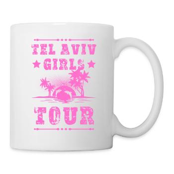 Visite des filles de Tel Aviv - Mug blanc - blanc - Droite