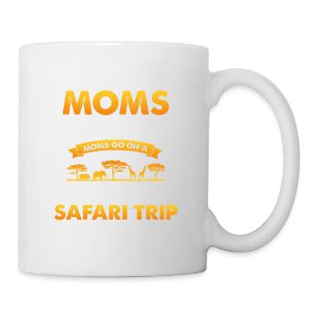 Safari Familienurlaub Design für Afrika Savanne - Tasse - Weiß - Rechts
