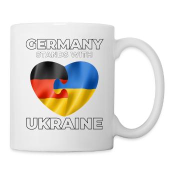 L’Allemagne soutient l’Ukraine - Mug blanc - blanc - Droite