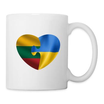 Lithuania supports Ukraine - Mug - white - Right