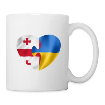 Georgia supports Ukraine - Mug - white - Right