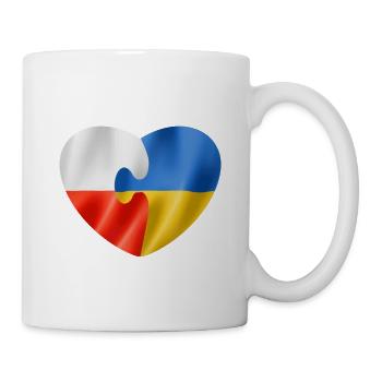 Poland supports Ukraine - Mug - white - Right