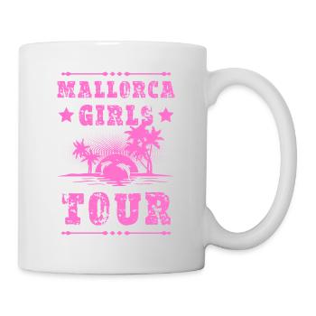 Visite des filles de Majorque - Mug blanc - blanc - Droite