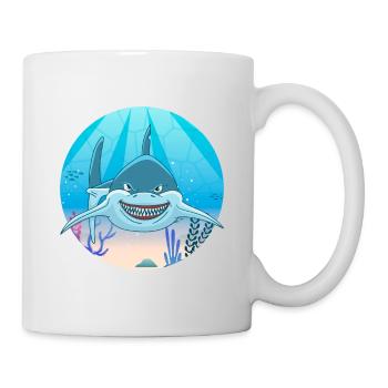 Requin - Mug blanc - blanc - Droite
