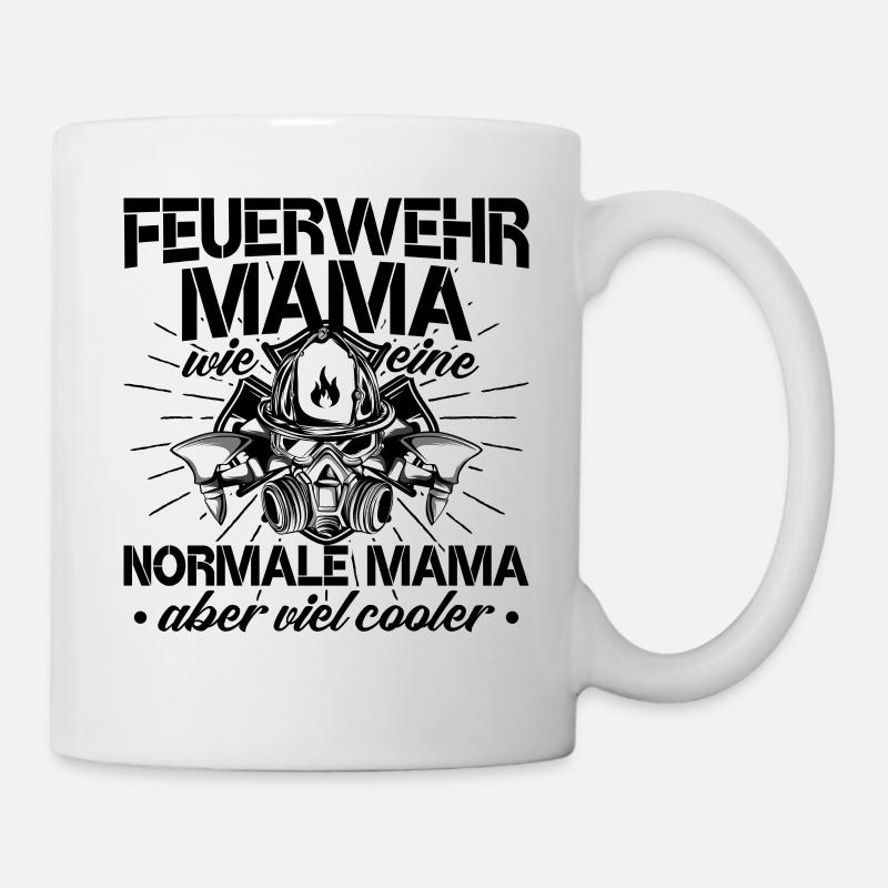 Feuerwehrfrau - Tasse - Weiß