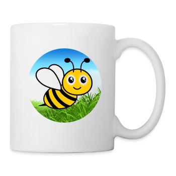 Abeille - Mug blanc - blanc - Droite