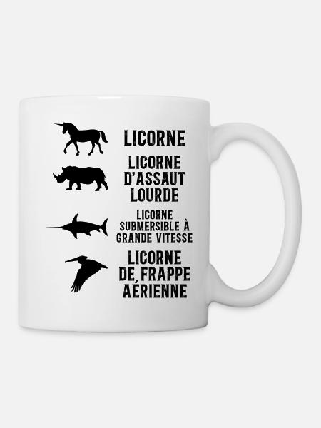 Blague Sur Les Licornes Humour De Licorne - Mug blanc - blanc
