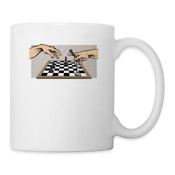 Schach Die Erschaffung von Schach - Tasse - Weiß - Rechts