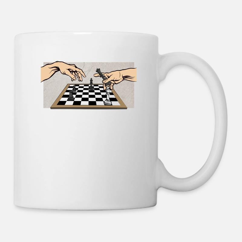 Schach Die Erschaffung von Schach - Tasse - Weiß