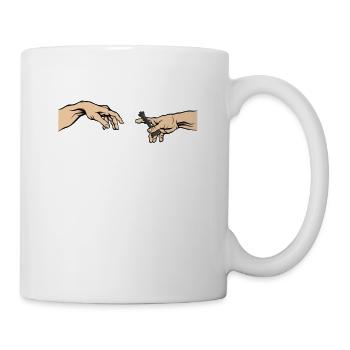 Schach Die Erschaffung von Schach - Tasse - Weiß - Rechts