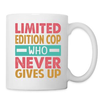 Flic en édition limitée qui n’abandonne jamais - Funny Pol - Mug blanc - blanc - Droite