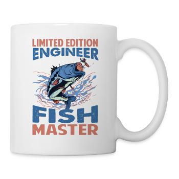 Limited Edition Engineer Fish Master - Fishing - F - Tasse - Weiß - Rechts