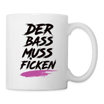 Der Bass Muss F***** Festival - Tasse - Weiß - Rechts