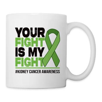 Votre combat est mon combat - Sensibilisation au cancer du rein - Mug blanc - blanc - Droite