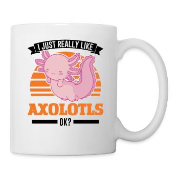 I just really like Axolotls Tail Luch - Mug - white - Right