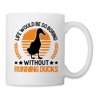 Indian Running Gift Running Duck - Mug - white - Right