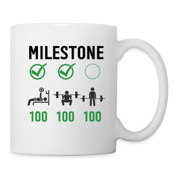 Gym Kreuzheben Workout Liebe - mein Hobby Fitness Rout - Tasse - Weiß - Rechts
