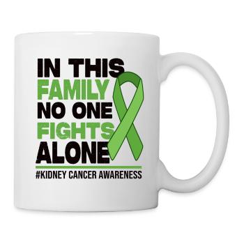 No One Fights Alone Family - Kidney Cancer - Mug - white - Right