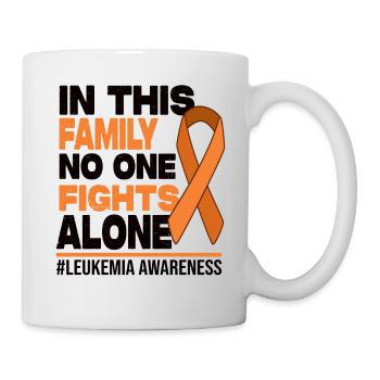 No One Fights Alone Family - Leukemia Awareness - Mug - white - Right
