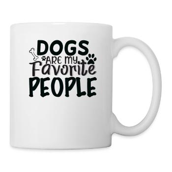 Les chiens sont mes personnes préférées - Mug blanc - blanc - Droite