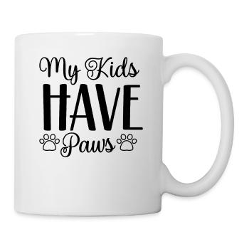 My children have paws - Mug - white - Right