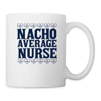 Nacho Infirmière moyenne - Mug blanc - blanc - Droite