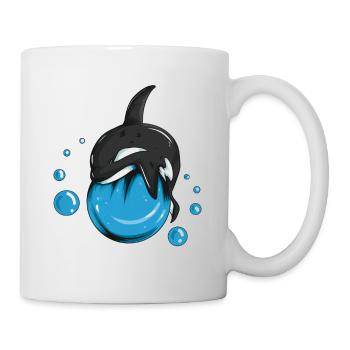 Jeu de baignade Motif baleine Mer Océan Amoureux des baleines - Mug blanc - blanc - Droite