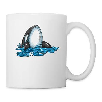 Plongées de baleine sur des mammifères marins Orques baleines enfants - Mug blanc - blanc - Droite