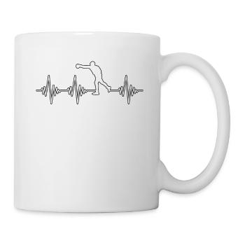 Battements de cœur de boxe - Mug blanc - blanc - Droite