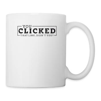 Vous avez cliqué sur ce lien N’est-ce pas - hacker - Mug blanc - blanc - Droite