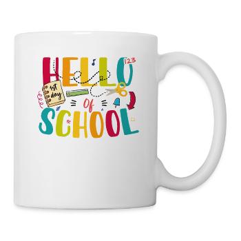 Hello First Day of School - Mug - white - Right