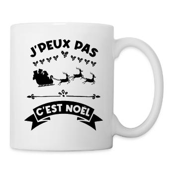 j'peux pas c'est noel noël Noël - Mug blanc - blanc - Droite