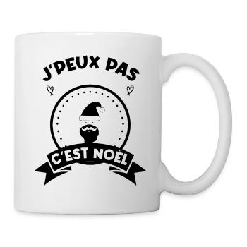 j'peux pas c'est noel noël Noël - Mug blanc - blanc - Droite