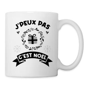 j'peux pas c'est noel noël Noël - Mug blanc - blanc - Droite