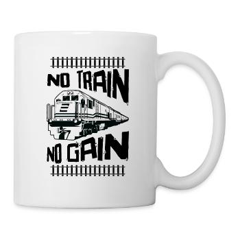 Zugverkehr Lokomotivführer Zugführer - Tasse - Weiß - Rechts