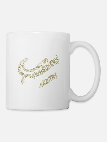 Ohren auf da guckst de wa? Klarinettenspieler - Tasse - Weiß