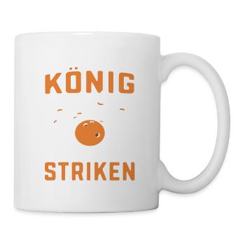 Aus dem Weg der König will Striken Bowlingspieler - Tasse - Weiß - Rechts