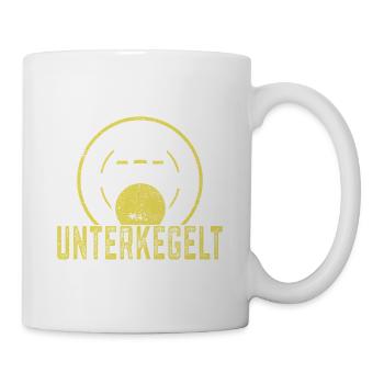 Ich bin chronisch Unterkegelt Sportkegler - Tasse - Weiß - Rechts