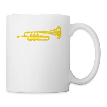 Just One More Toot Funny Trumpet Player Jazz March - Tasse - Weiß - Rechts